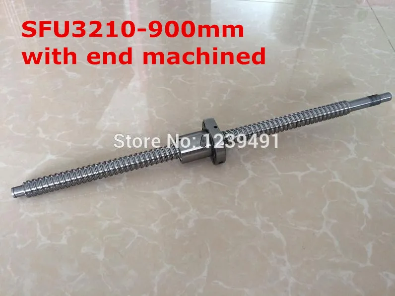 1pc SFU3210- 900mm  ball screw with nut according to  BK25/BF25 end machined CNC parts