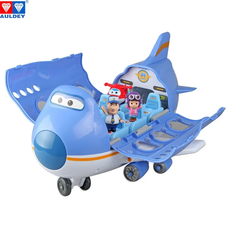 Baratos AULDEY ala grande avión escena serie Super alas alta calidad Original deformación figura de acción juguete niños modelo Aniversario