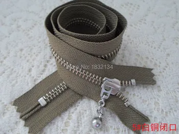 

ykk plating cupronickel shoe bag closed zipper more than 15-50cm length camel zipper 5#zinc alloy closed zipper