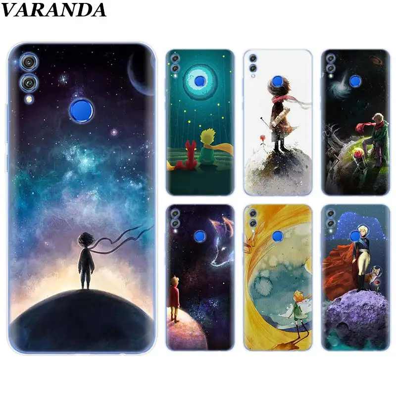 

Little Prince Watercolor Art Silicone Soft Case for Huawei Honor 8X 8C 8S 8A 9 10 Lite 20i View 20 Y6 Y7 Y9 2019 Case Coque
