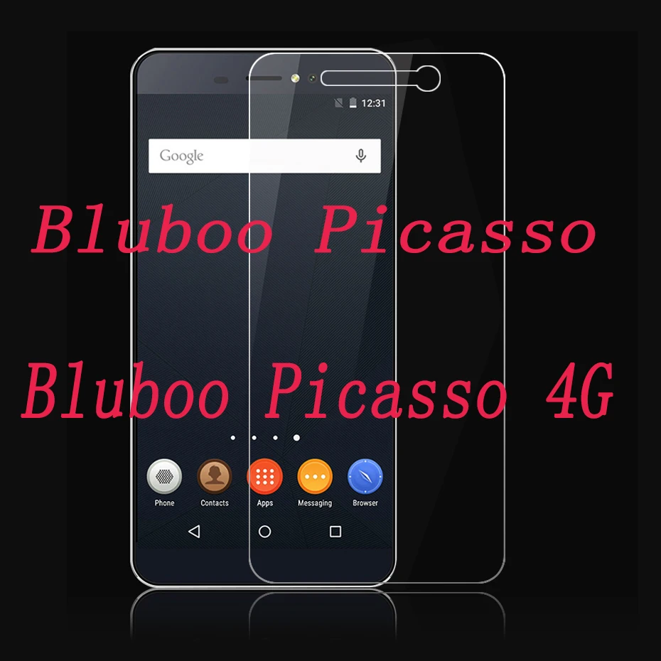 

Smartphone 9H Tempered Glass for Bluboo Picasso / Picasso 4G 5" Explosion-proof Protective Film Screen Protector cover phone