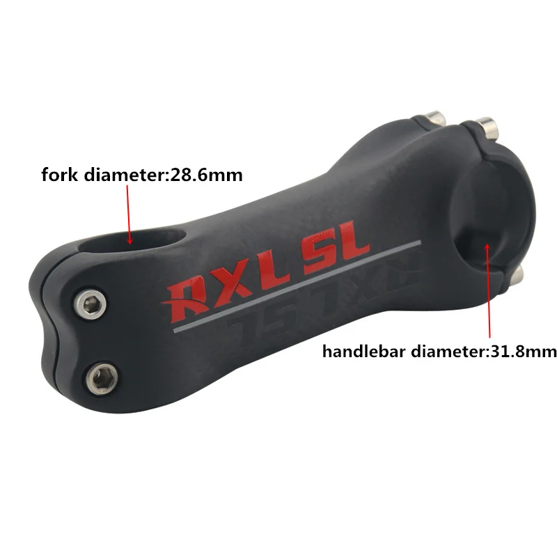 RXL SL Bicycle Stem Carbon&Aluminum Alloy 31.1-32.5mm 3K Matte 617 Degree 70-120mm Black Bike Stem MTB (2)