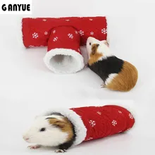 Ganyue, теплое рождественское гнездо для кровати в виде белки, домик для хомяка, мини-животные, морские свинки, игрушечные трубки и туннели, кровать, Шиншилла, маленькая кошка, кровать, игрушка