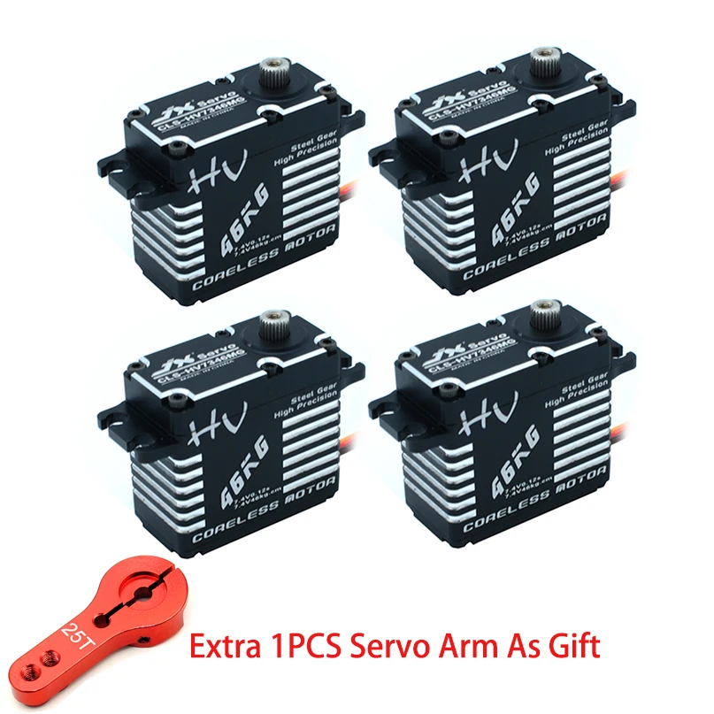 Jx CLS HV7346MG 46KG HV Steel Gear Full CNC Aluminium Shell Coreless