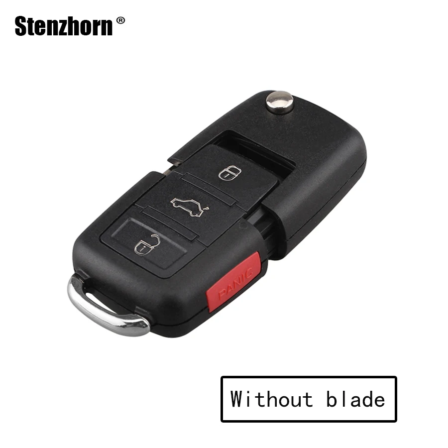 

QWMEND 2 3 4 Buttons Remote key shell For SKODA Seat VW Golf Plus Jetta Touran Tiguan 2003-2011 Original key shell NO Blade