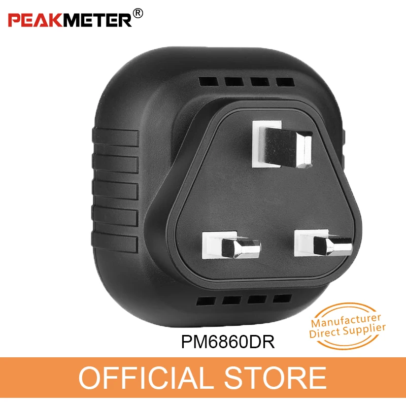 PEAKMETER PM6860 Серийный Цифровой дисплей Розетка тестовая вилка полярность фаза
