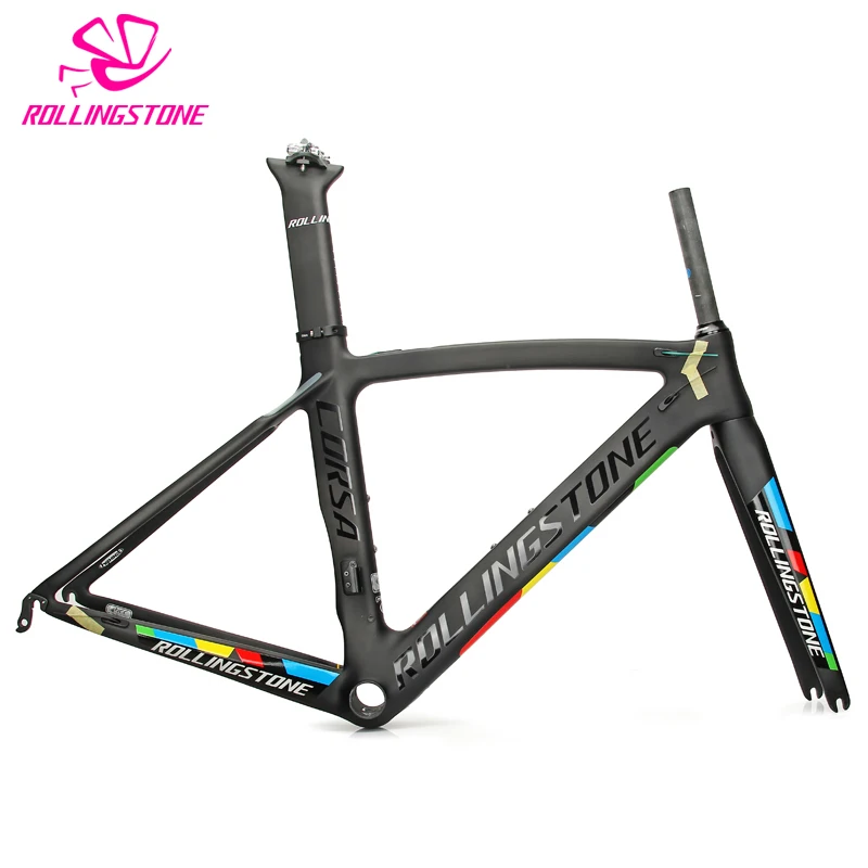 

Rolling Stone CORSA UCI bicycle frame carbon road bike aero frameset 700C 46cm 2018 racing toray T800 ultralight 1050g