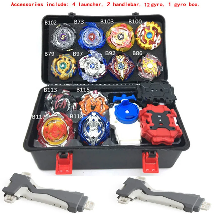 

Toupie Beyblades Metal Fusion Beyblades Set Storage Box Top Beyblade burst bey 4D With Launcher Beyblade Toys For Children Boy A
