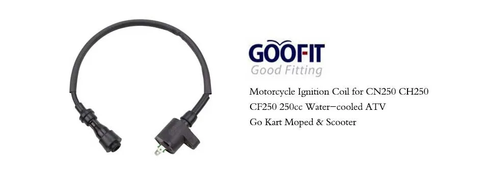 GOOFIT катушка зажигания мотоцикла для Helix CN250 Elite CH250 Roketa CF250 250cc с водяным охлаждением ATV Go Kart мопед и скутер H053-026