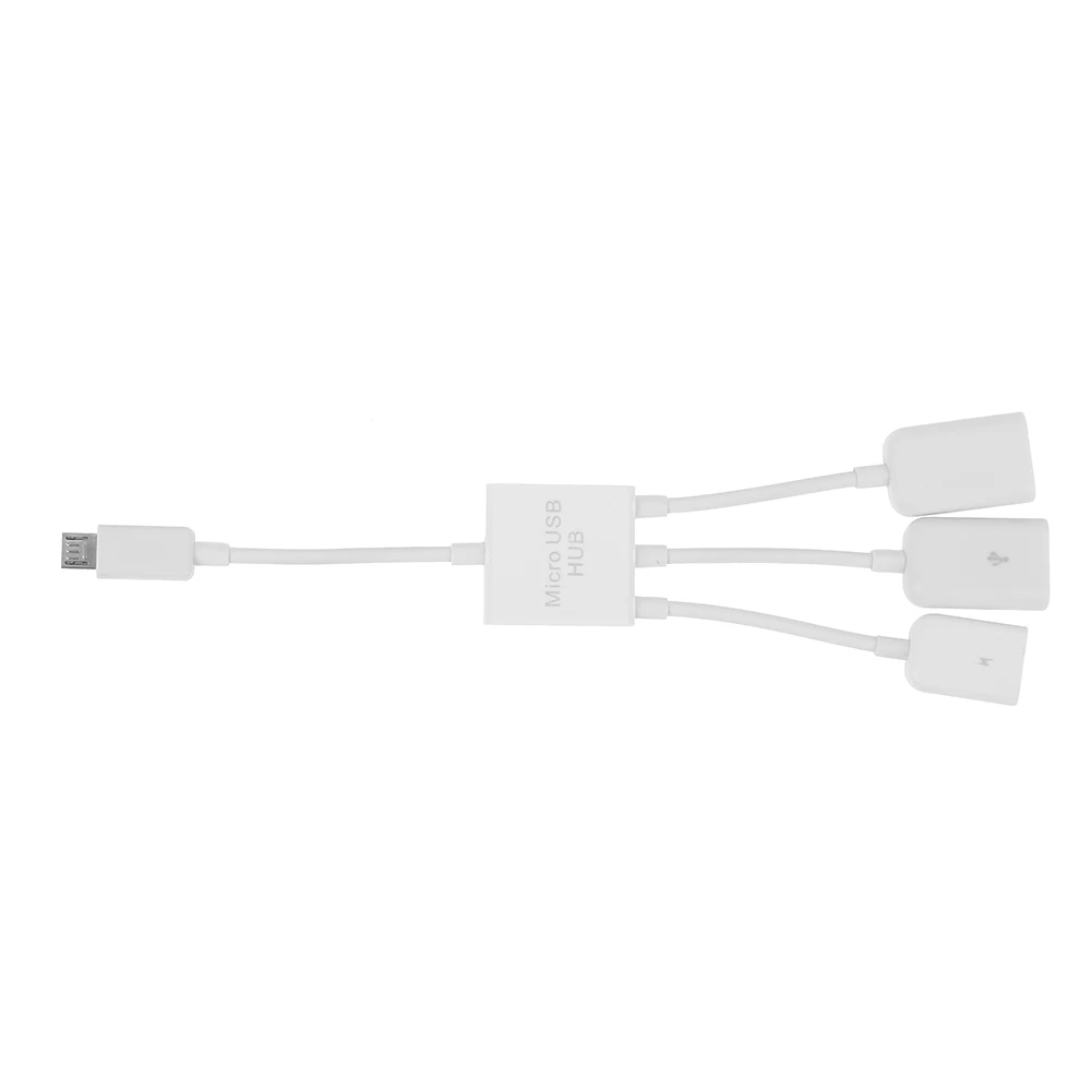 3 в 1 Micro USB OTG конвертер кабель папа мама концентратор переходник разветвитель для