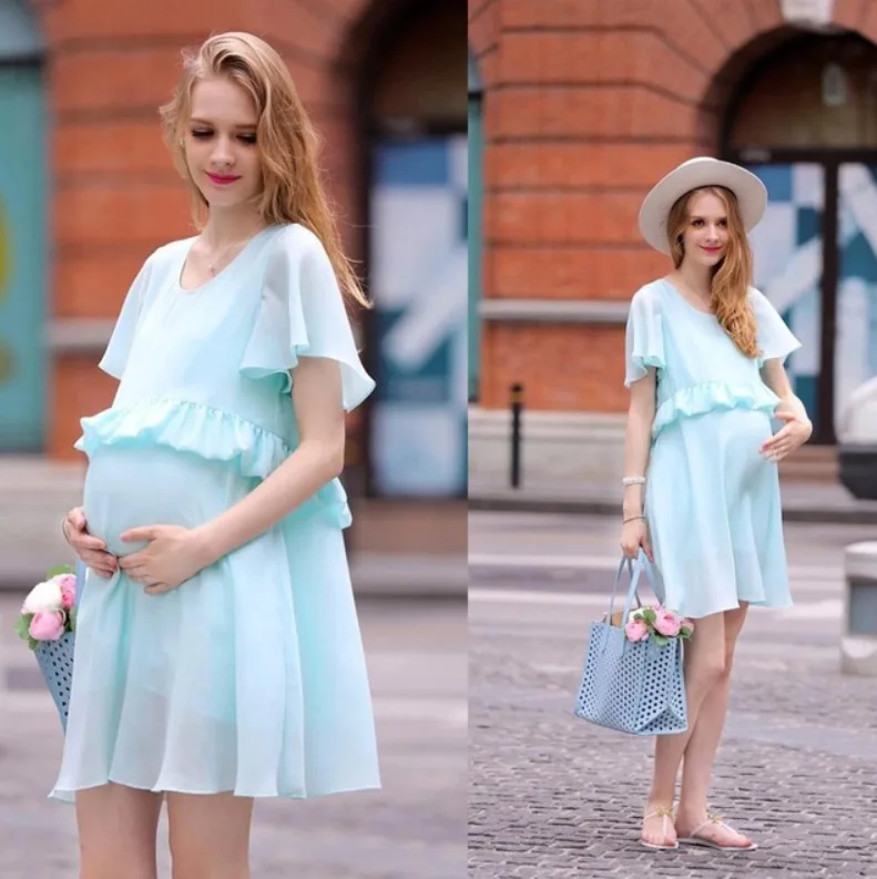 Беременная летнее платье женщины одеваются длинные платья Vestidos Longos Vestido Longo халат