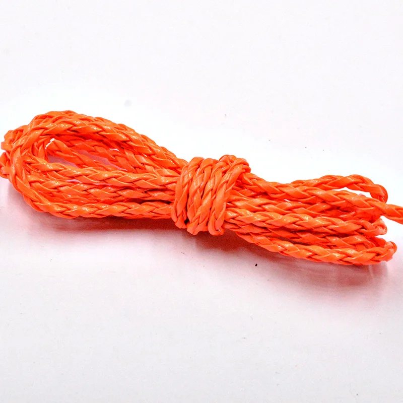 FLTMRH 3MM Diameter Round Braided PU Leather Cord Necklace Bracelet Rope For DIY Jewelry Accessories | Украшения и аксессуары