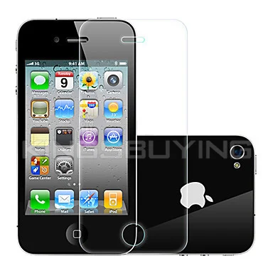 0.3mm Scratch-resistant and Shatterproof Glass Screen Protector with Cleaning Cloth for iPhone 4/4S #1317026-Retail | Электроника