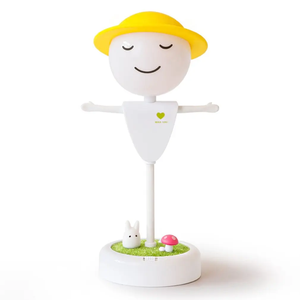 

Creative Scarecrow Night Lamp USB Rechargeable LED Night Light Vibration Sensor Jackstraw Table Lamp Bedroom Home Decoration