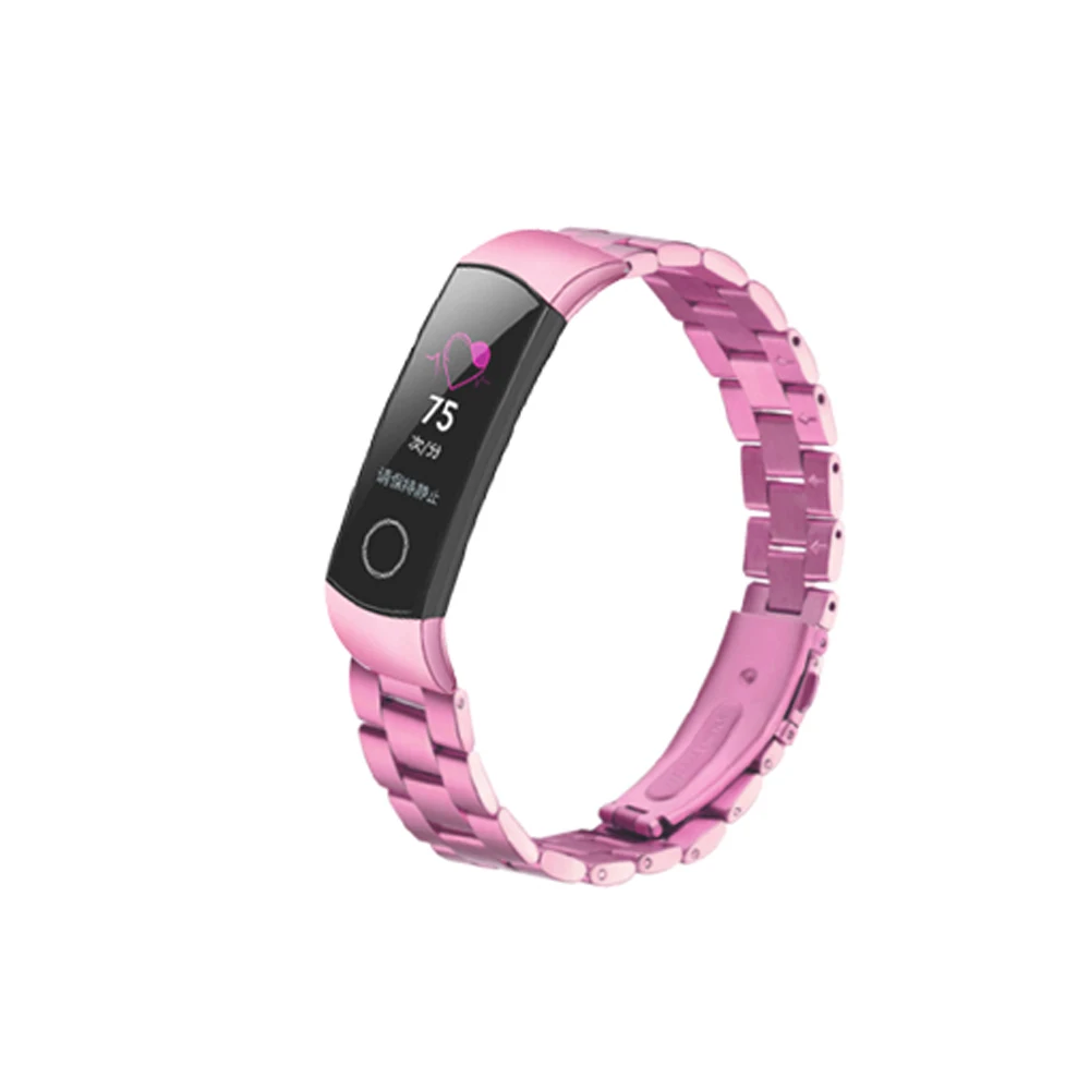Для huawei Honor Band 4 ремешок заменяет металлический браслет из нержавеющей стали Honor band 4 умные аксессуары для женщин и мужчин браслет