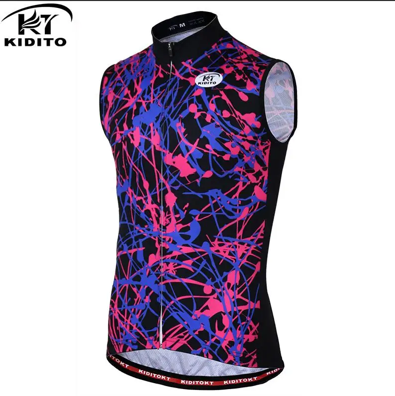 Cycling Jersey only KIDITOKT жилет для велоспорта Быстросохнущий без рукавов Летний Pro Горный велосипед велосипедная одежда Светоотражающая велосипедная майка Майо Ciclismo - Цвет: Cycling Jersey only