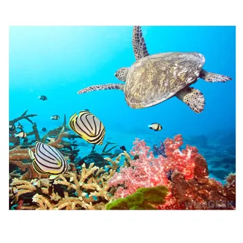 

Marines life DIY Diamond Painting double dolphins full square DIY Diamond embroidery full round Diamond painting Mosaic sea