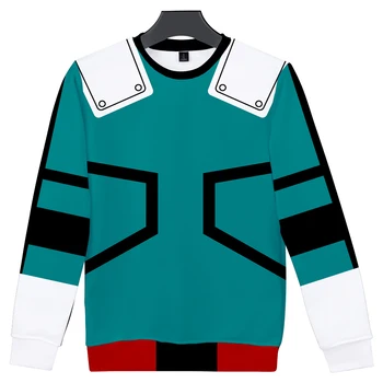 

My hero academia clothes cos summer hot long-sleeved casual T-shirt unisex bottoming couple parent-child role-playing
