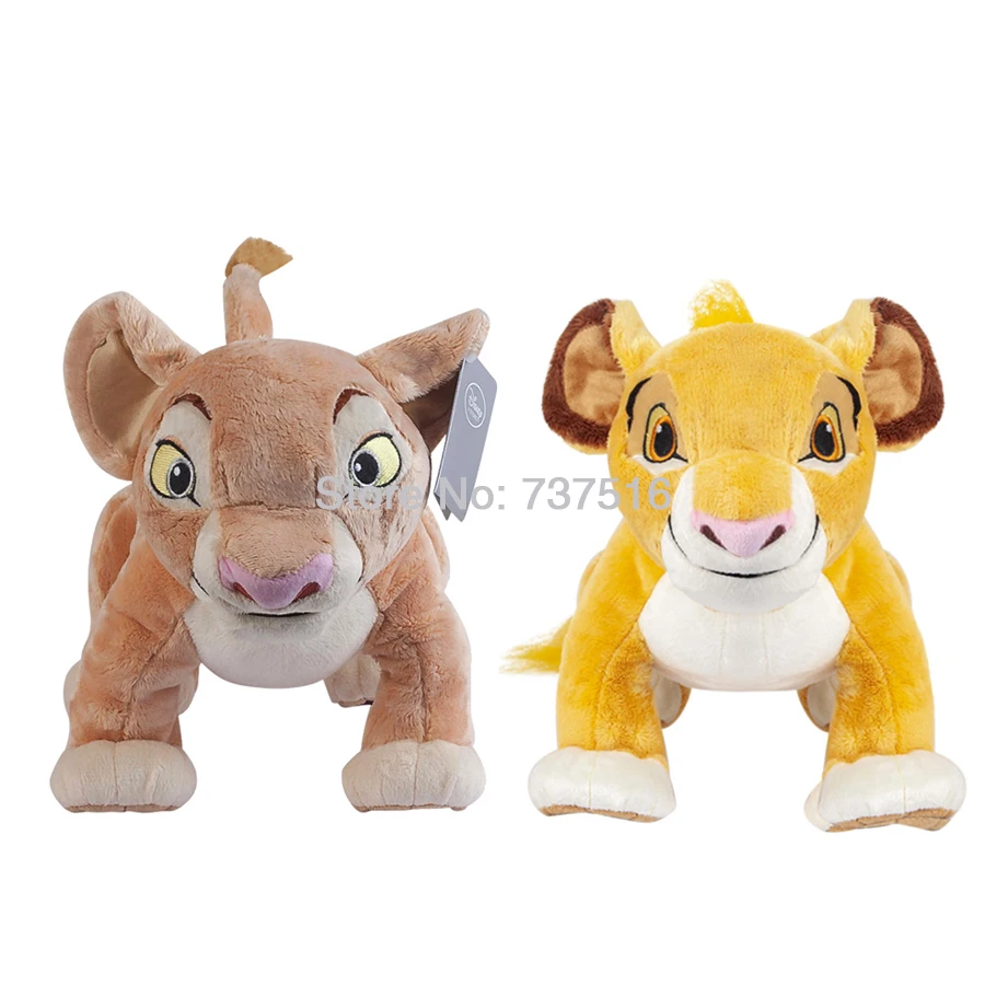 

New Anime Movie The Lion King Son Brave Cute Simba & Nala Plush Soft Doll Figure Stuffed Animal Toys Kids Gifts 15 Inch
