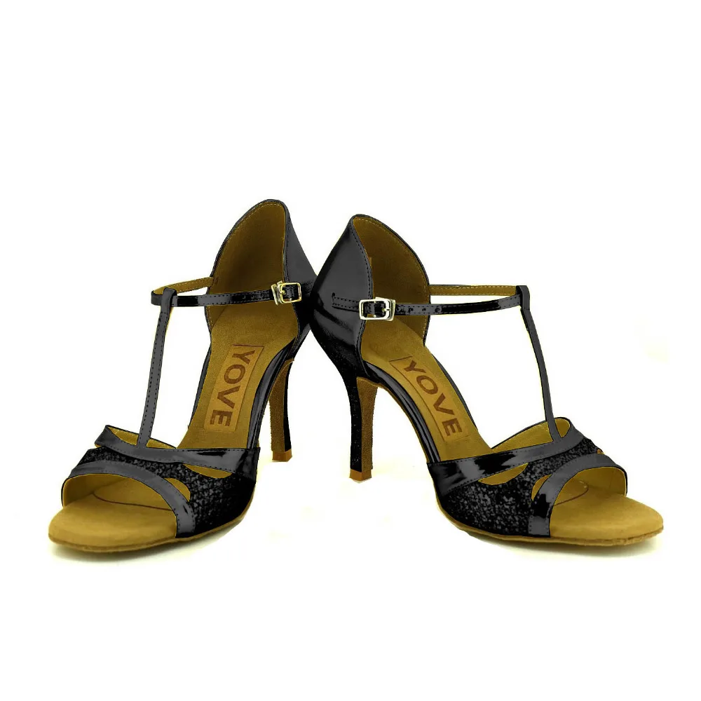 YOVE Dance font b Shoes b font Women s Latin font b Salsa b font Dance