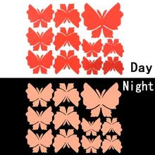 Новые 3D наклейки на стену для детей комнаты светящиеся бабочки настенный Декор милые бабочки настенные художественные наклейки переводки украшение для дома комнаты