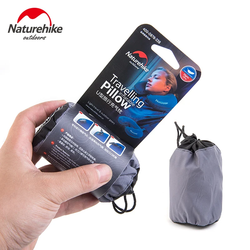 Naturehike портативная надувная подушка U образной формы для сна путешествий шеи