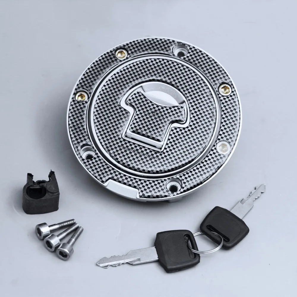 Fuel Gas tank cap cover lock + Fuel Gas Cap Cover Pad Sticker For