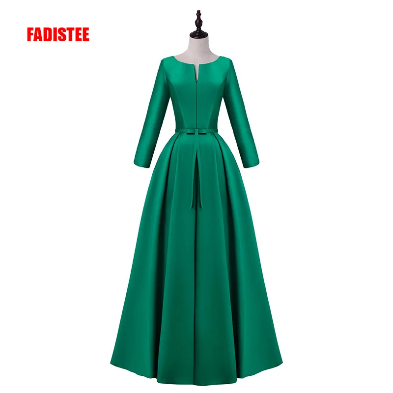 Женское платье с бантом FADISTEE длинное сатиновое открытой спиной|dress prom dresses|prom