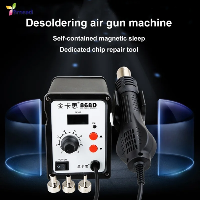 

Kaisi LED Soldering Desoldering Station Hot Air Gun Adjustable Temperature Mobile Phone IC Chip PCB Main Board Repair Tools Sets