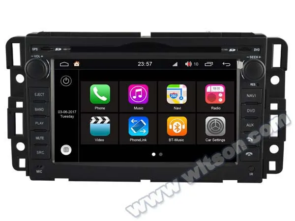 Discount 7" Octa-Core 2GB RAM 32GB ROM Android 8.0 Car DVD Multimedia GPS Radio for Hummer H2 2008 2009 with Optional Car Play Function 3