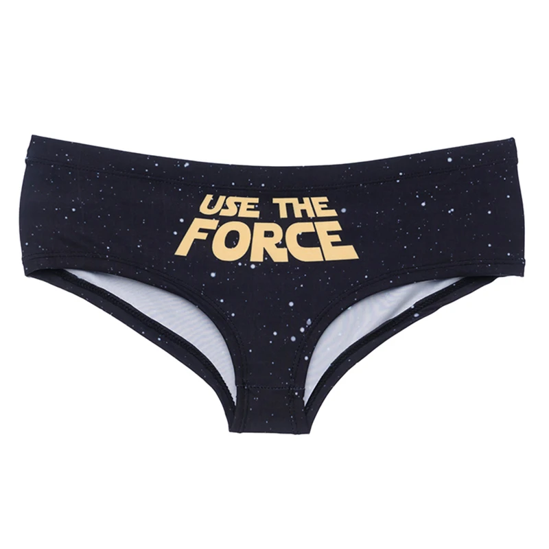 

Galaxy Force Black Female Lingerie Thongs Briefs Print Underwear Girls Panties