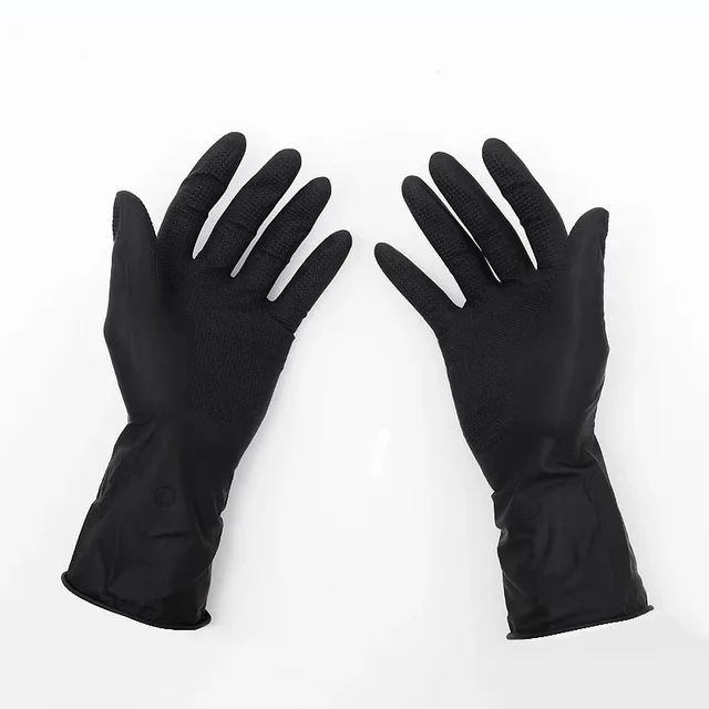 Antiskid Gloves Hair Perm Hair Shampoo Hair Coloring Black Latex with