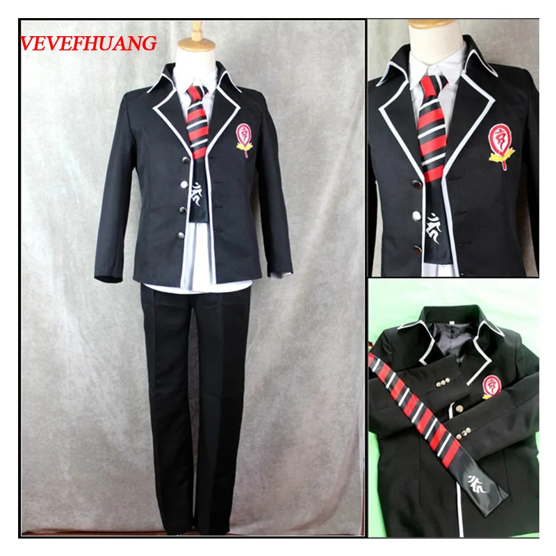 VEVEFHUANG Custom Size Anime Blue Exorcist Ao no Cosplay Shiemi Moriyama Costume School Uniform | Тематическая одежда и
