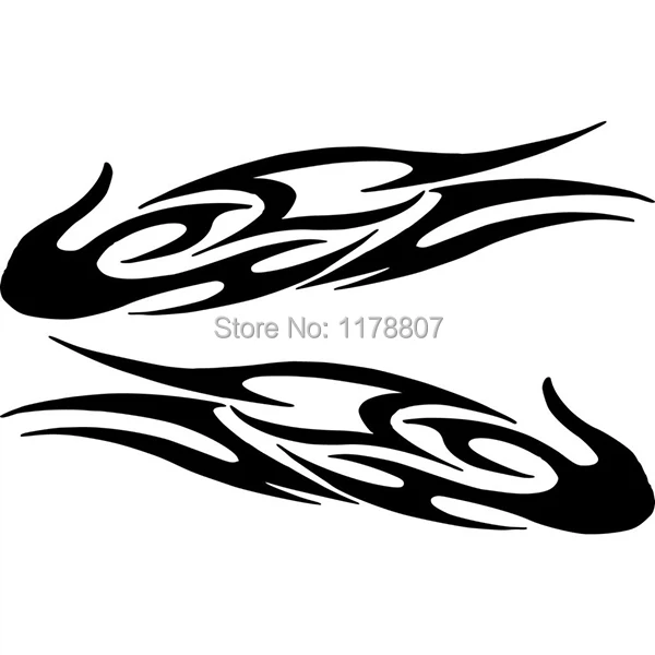 2x Side Racing Pisau Kecepatan Api Pintu Samping Mobil Truk Auto