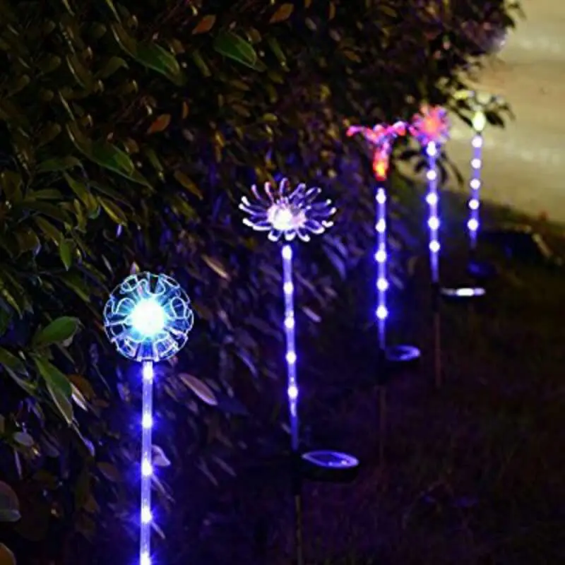 

Waterproof Multi-color Changing Solar Lawn Lamps Garden Decorative Stake LED Light 52x52MM