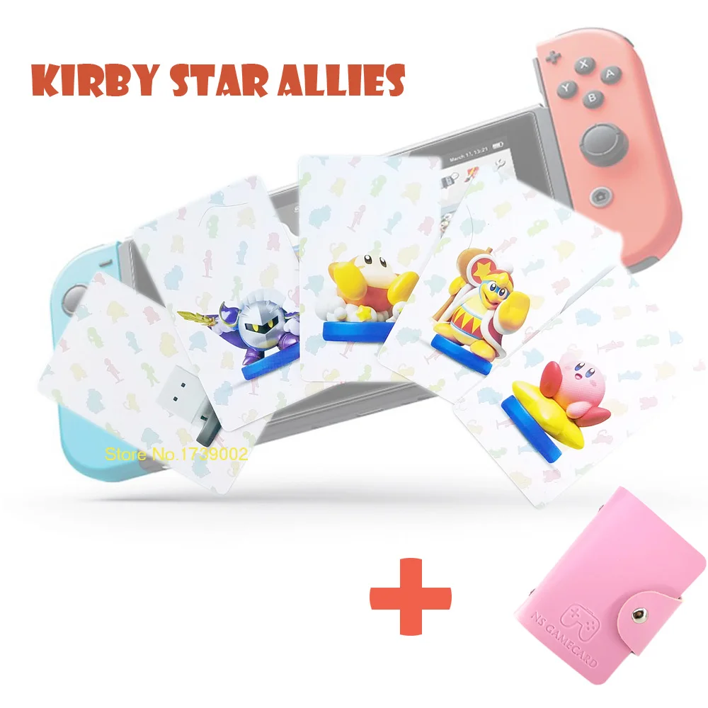 

5PCS Compatible NFC Game Cards For Kirby Switch NS Star Allies NTAG215