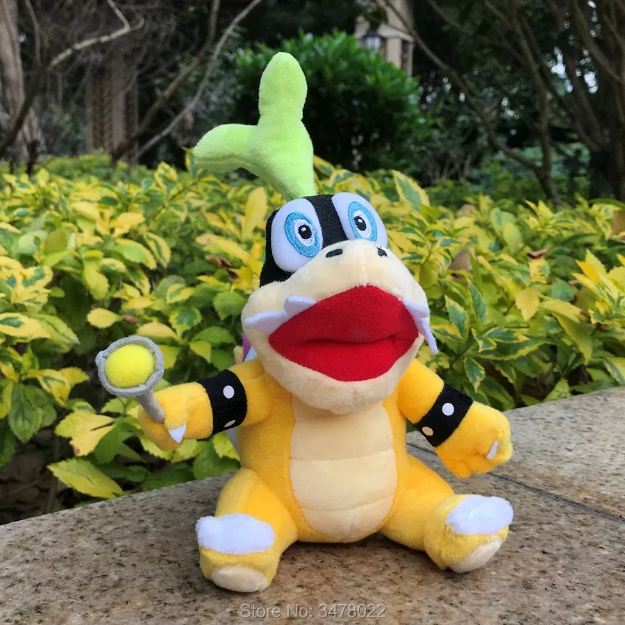 Twins Bowser Koopalings Iggy & Lemmy Koopa Super Mario Bros плюшевые игрушки сын Мягкое Животное кукла