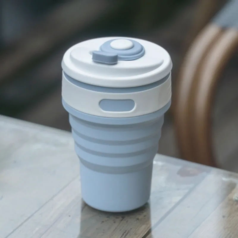 350 мл портативный складной креативный дорожный Телескопический чайник для занятий спортом на открытом воздухе Пищевая силиконовая мини-посуда для напитков чашка бутылка для воды