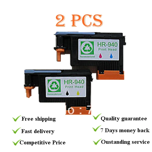

2PK Remanufactured for HP 940 BK/Y c4900a & HP 940 M/C c4901a printhead printer head for HP Officejet Pro 8000 8500w Printers
