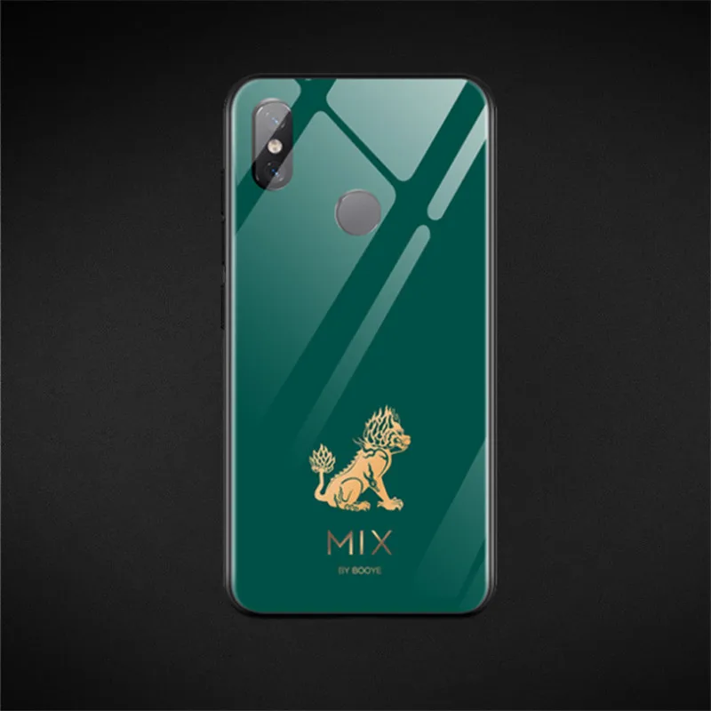 Для Xiaomi mi x 3 чехол с изображением дракона из закаленного стекла Aixuan взрывозащищенный чехол для Xiaomi mi x 3 mi x3 противоударный стеклянный чехол - Цвет: color 7