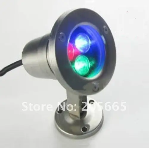 Luz de Inundação Subaquática Levou 3x1 Piscina Lâmpada Impermeável 12 v 3 w Rgb 4 3 W RGB Subaquática Luz De Inundação
