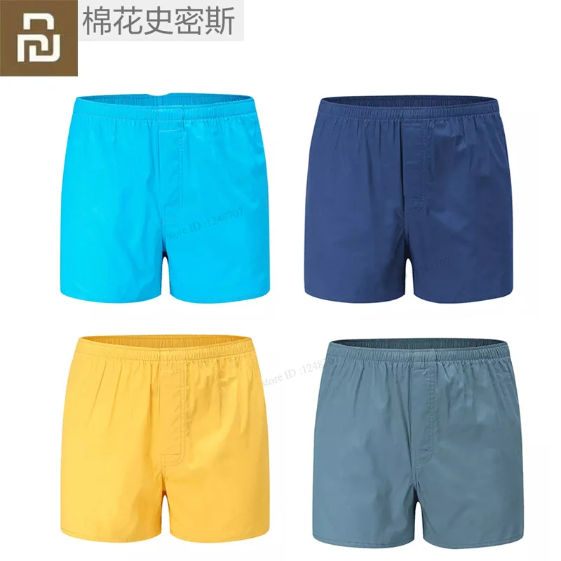 

Xiaomi Cotton Smith Mens Underwear Boxers Loose Shorts Panties Cotton Soft Large Arrow Pants Underwear Classic Basics Boxer
