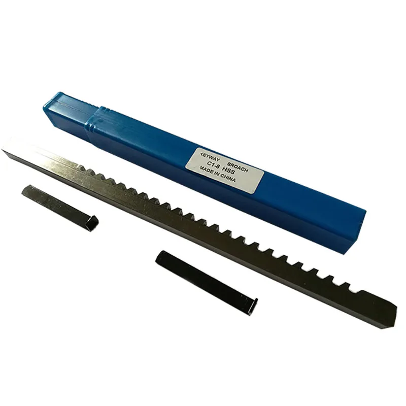 

8mm C HSS Keyway Broach Push Type Metric Size Broaches High Speed Steel Keyway Cutting Broaching Tools for CNC Router