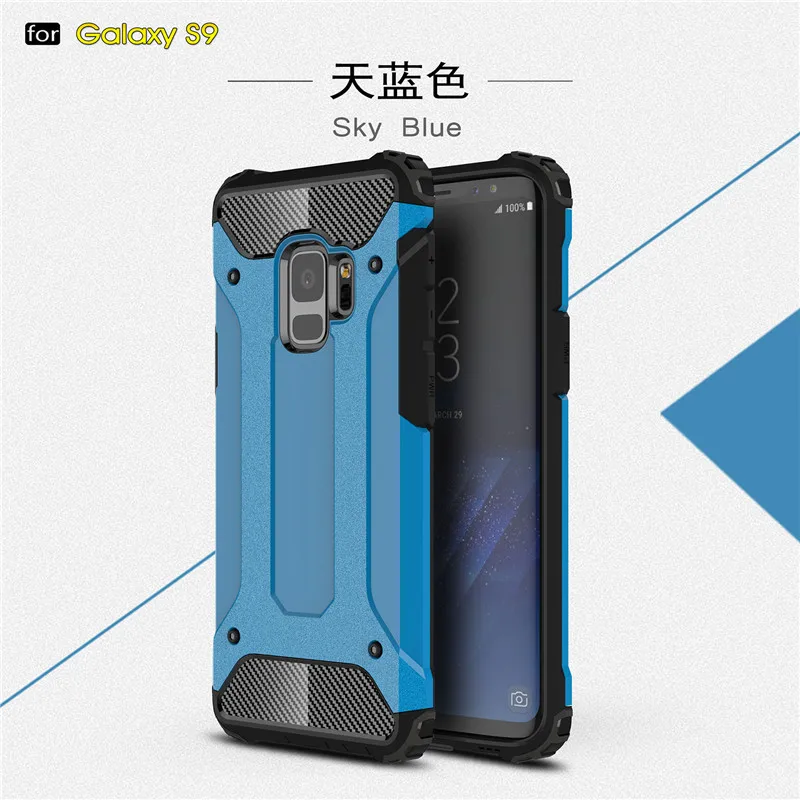 MLLSE Strong Hybrid Tough Shockproof Armor Phone Case For SAMSUNG Galaxy S9 S9 Plus Hard Rugged Impact Phone Protective Cover (13)