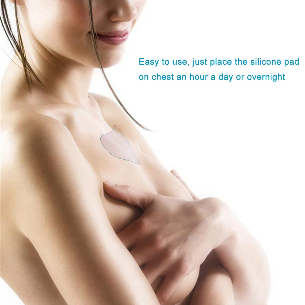 Против морщин грудная подушка для шеи Подушка для устранения и предотвращения морщин груди многоразовая силиконовая невидимая подушка для груди