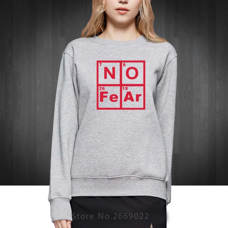 New Autumn Winter Style Novelty No Fear Periodic Table of Elements