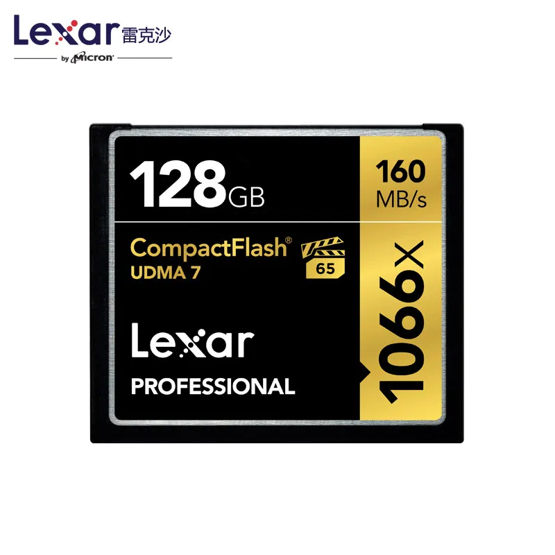 Lexar 160 МБ/с./с бренд 1066x128 Гб Compactflash Cf карта памяти для Dslr камеры Hd видеокамера 1080p 3d 4k Dv видео Dv Dev - Емкость: 128 ГБ