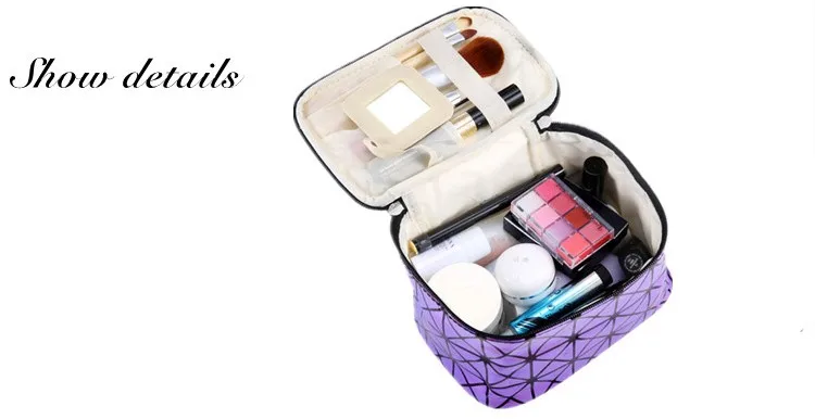 Большая вместительная сумка, складная косметичка, контейнер для макияжа, органайзер для кистей для макияжа, держатель для ванной, органайзер для хранения косметики