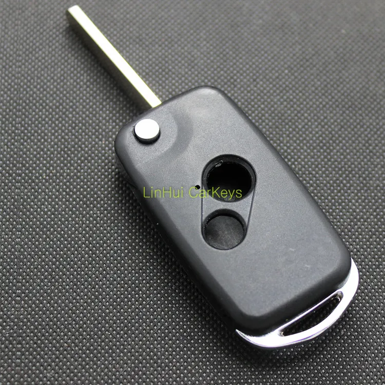 

PINECONE for HONDA FIT CRV CITY CIVIC ACCORD Key Case 2 Buttons Uncut Blank Brass Blade Replace Car Key ABS Shell 1 PC