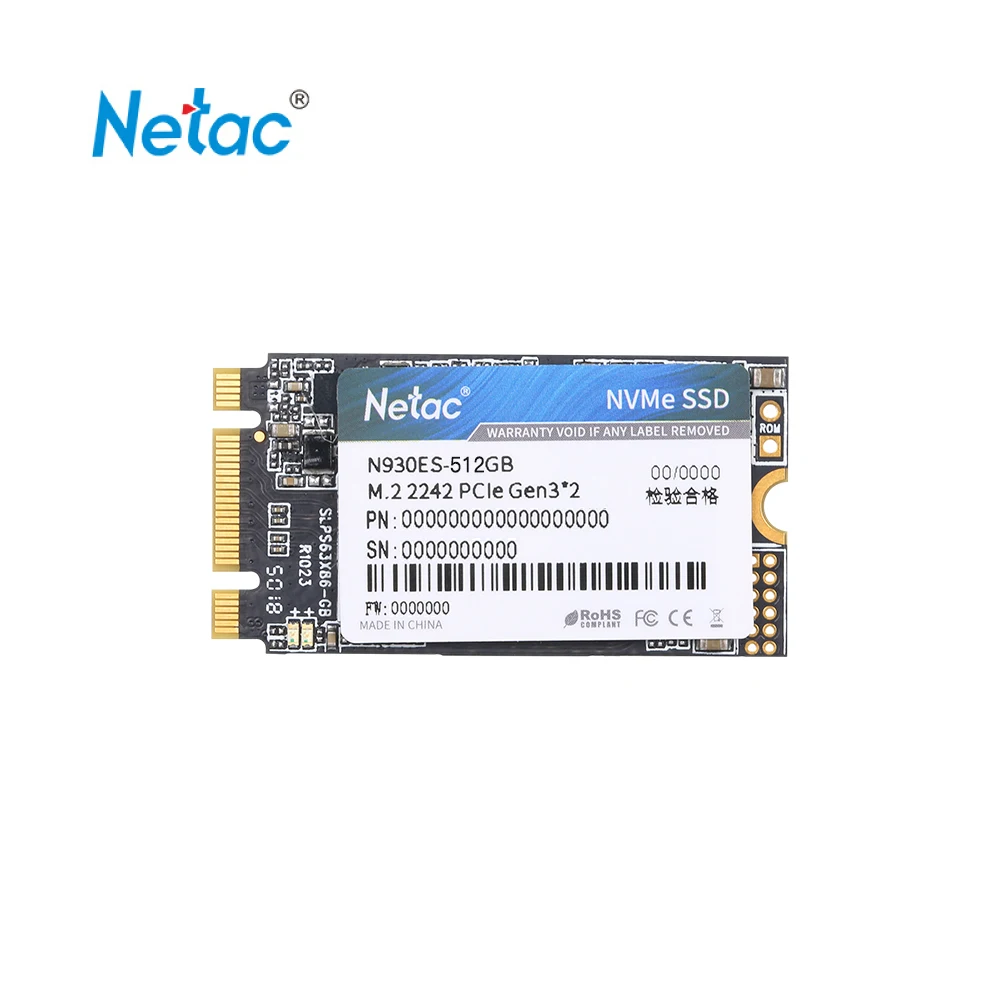 Netac N930ES NVMe M.2 2242 SSD Gen3* 2 PCIe 3D MLC/TLC NAND флэш-твердотельный накопитель 128 ГБ 256 ГБ 512 ГБ